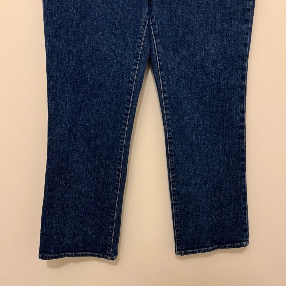 Madewell Slim Demi-Boot Jeans in Midwick Wash Size 31 Dark Blue Bootcut Jean - Picture 6 of 13